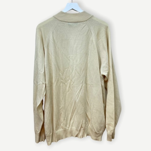 Kashani ivory 1/4 zip wool sweater - Picture 4 of 4